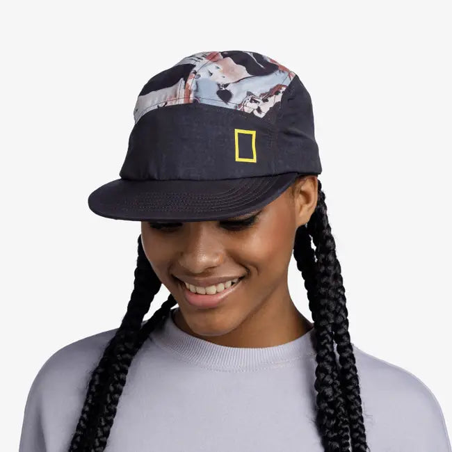 Buff 5 Panel Explore Cap Reige Black - Cappellino Lifestyle - Neverland Firenze
