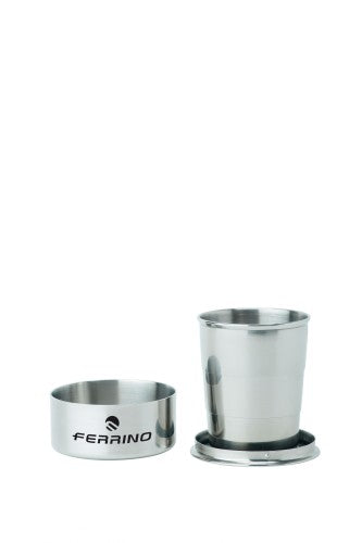Ferrino Bicchiere pieghevole in acciaio inox - Accessori Trekking - Neverland Firenze