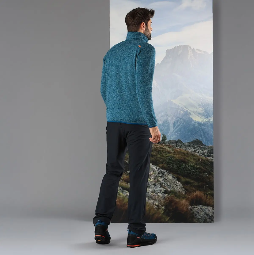 CMP Knit-Tech Mélange - Pile Da Trekking Uomo - Neverland Firenze