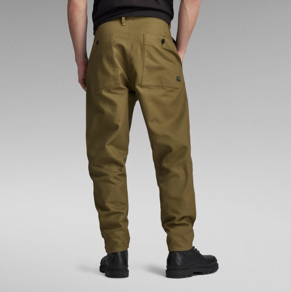 G-STAR RAW PLEATED CHINO RELAXED - Pantalone Lifestyle Uomo - Neverland Firenze