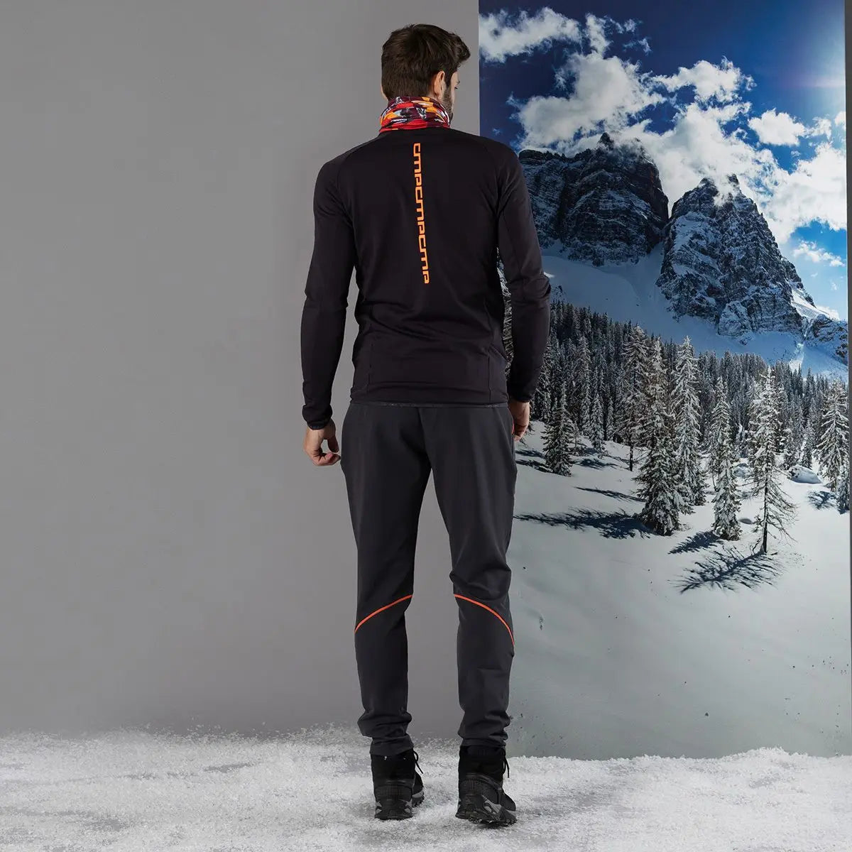 CMP Pile Stretch in Grid Tech Unlimitech da Trekking Uomo - Neverland Firenze