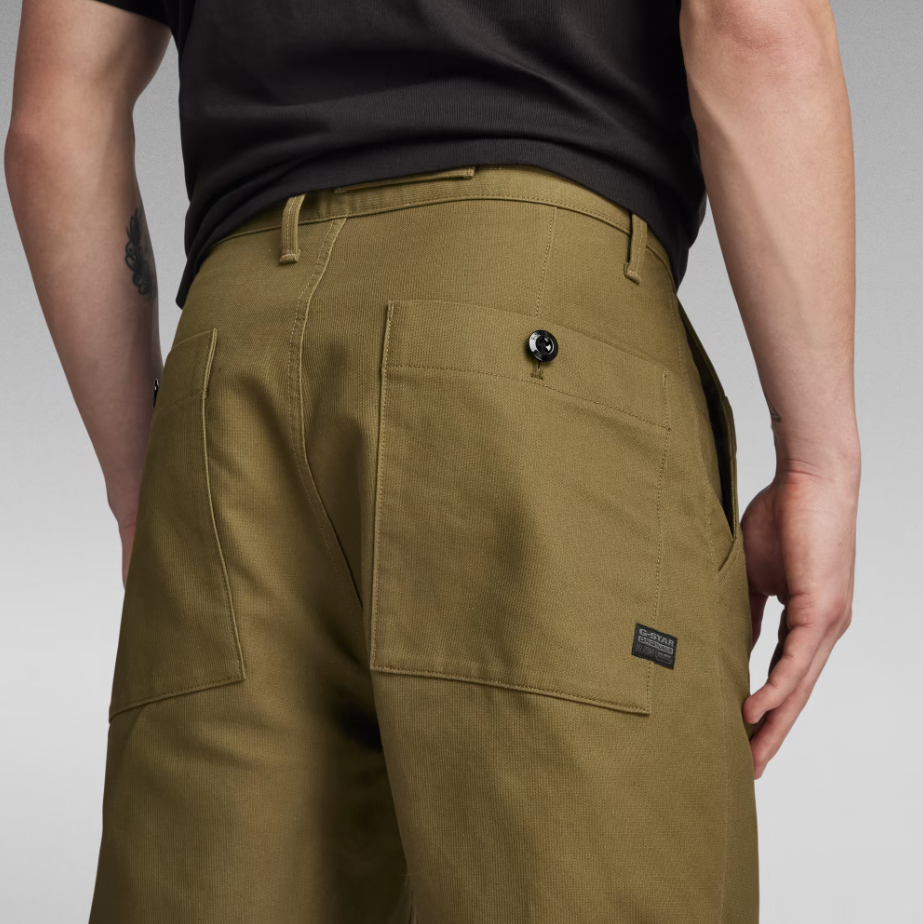 G-STAR RAW PLEATED CHINO RELAXED - Pantalone Lifestyle Uomo - Neverland Firenze
