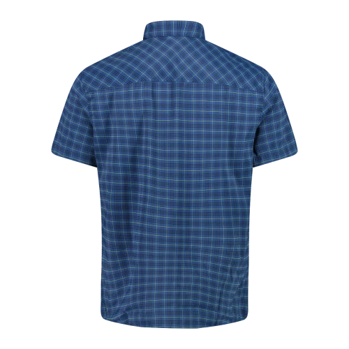 CMP Camicia a maniche corte con fantasia a quadri da Trekking Uomo - Neverland Firenze