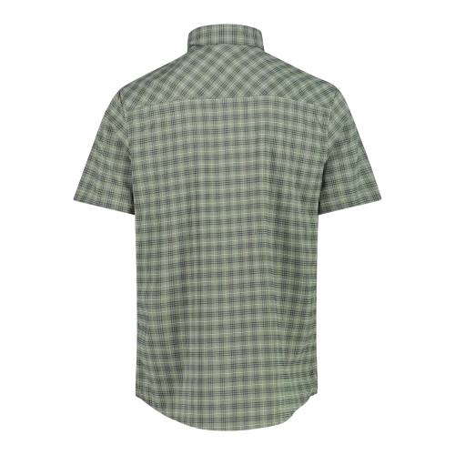 CMP Camicia a maniche corte con fantasia a quadri da Trekking Uomo - Neverland Firenze