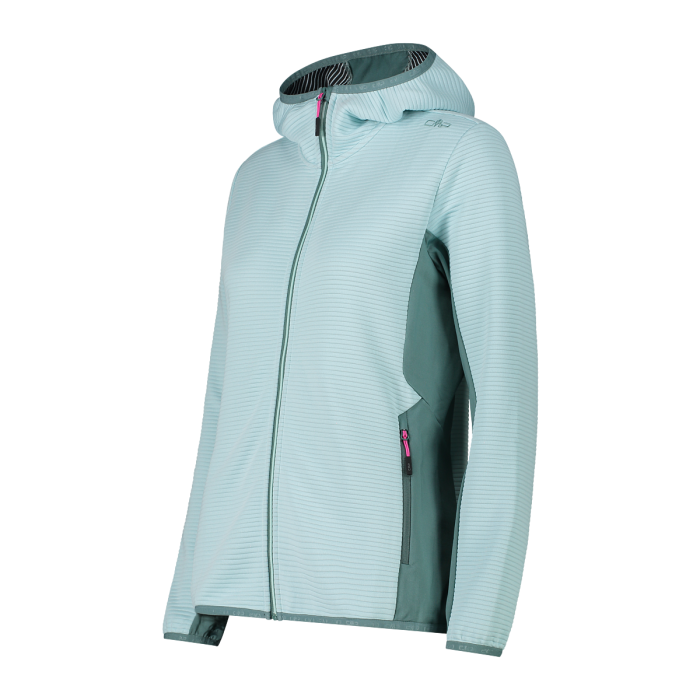 CMP Pile Stretch Unlimitech con Cappuccio da Trekking Donna - Neverland Firenze