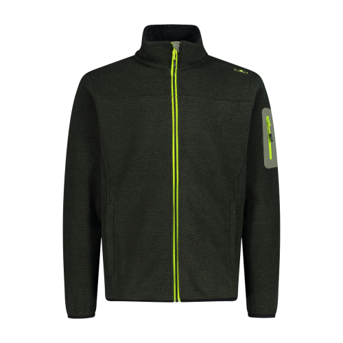CMP Knit-Tech Jacquard Con Motivo a Rombo - Pile Da Trekking Uomo - Neverland Firenze