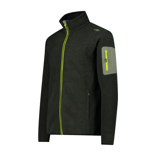 CMP Knit-Tech Jacquard Con Motivo a Rombo - Pile Da Trekking Uomo - Neverland Firenze