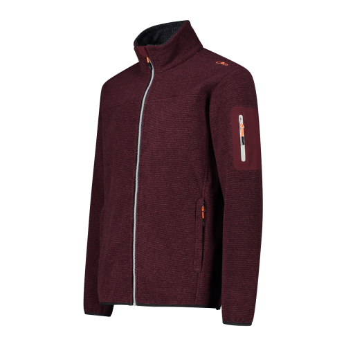 CMP Knit-Tech Jacquard Con Motivo a Rombo - Pile Da Trekking Uomo - Neverland Firenze