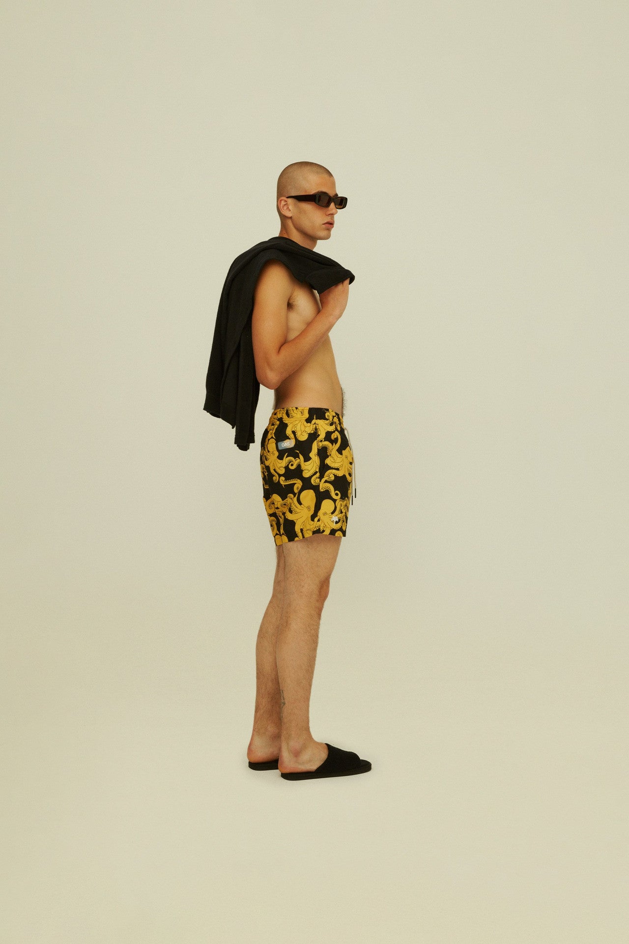 OAS Green Black Octo Swim Shorts - Costume Mare - Neverland Firenze