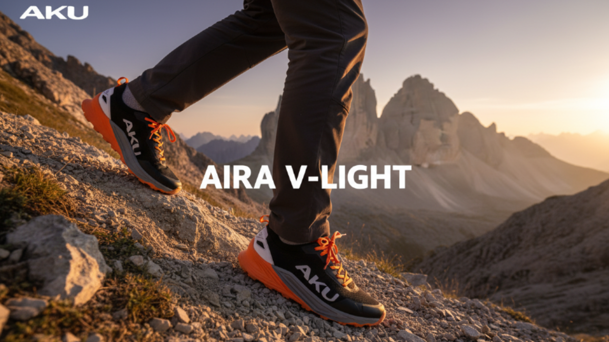 Banner AKU Aira V-Light con testo