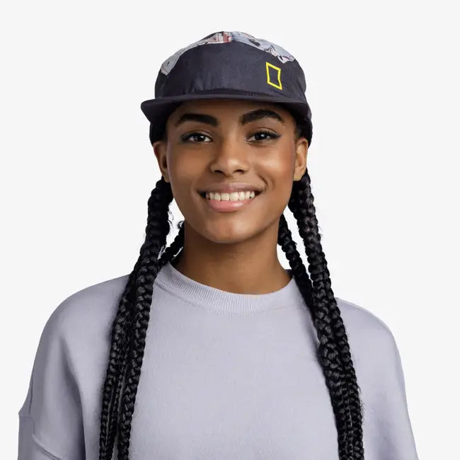 Buff 5 Panel Explore Cap Reige Black - Cappellino Lifestyle - Neverland Firenze
