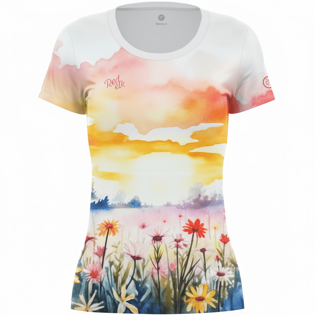 T-shirt RedElk Sunset Wildflower