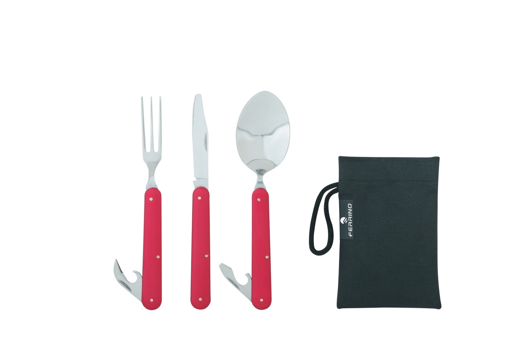 Ferrino Kit Posate Clip - Trekking - Neverland Firenze