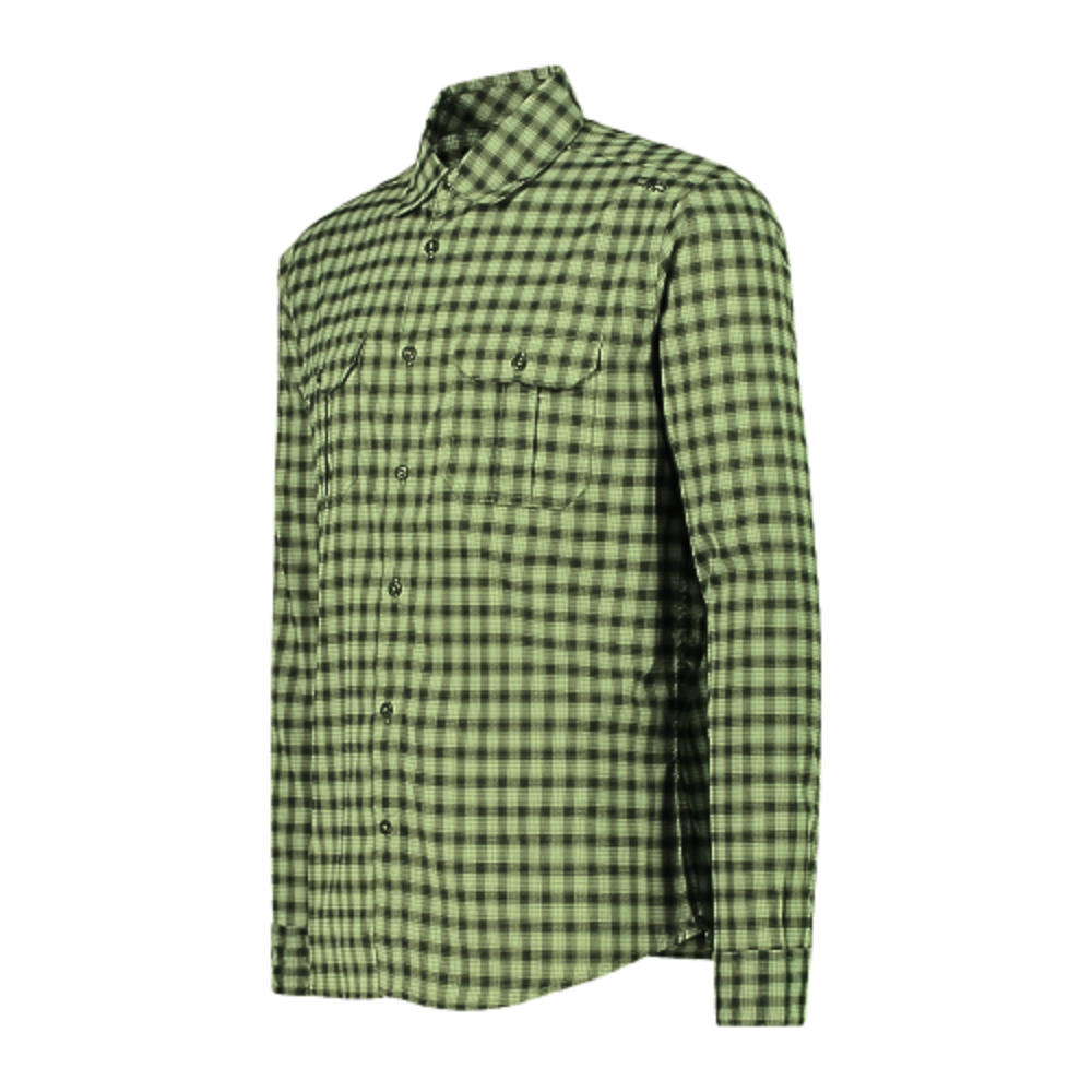 CMP Camicia a maniche lunghe con fantasia a quadri da Trekking Uomo - Neverland Firenze