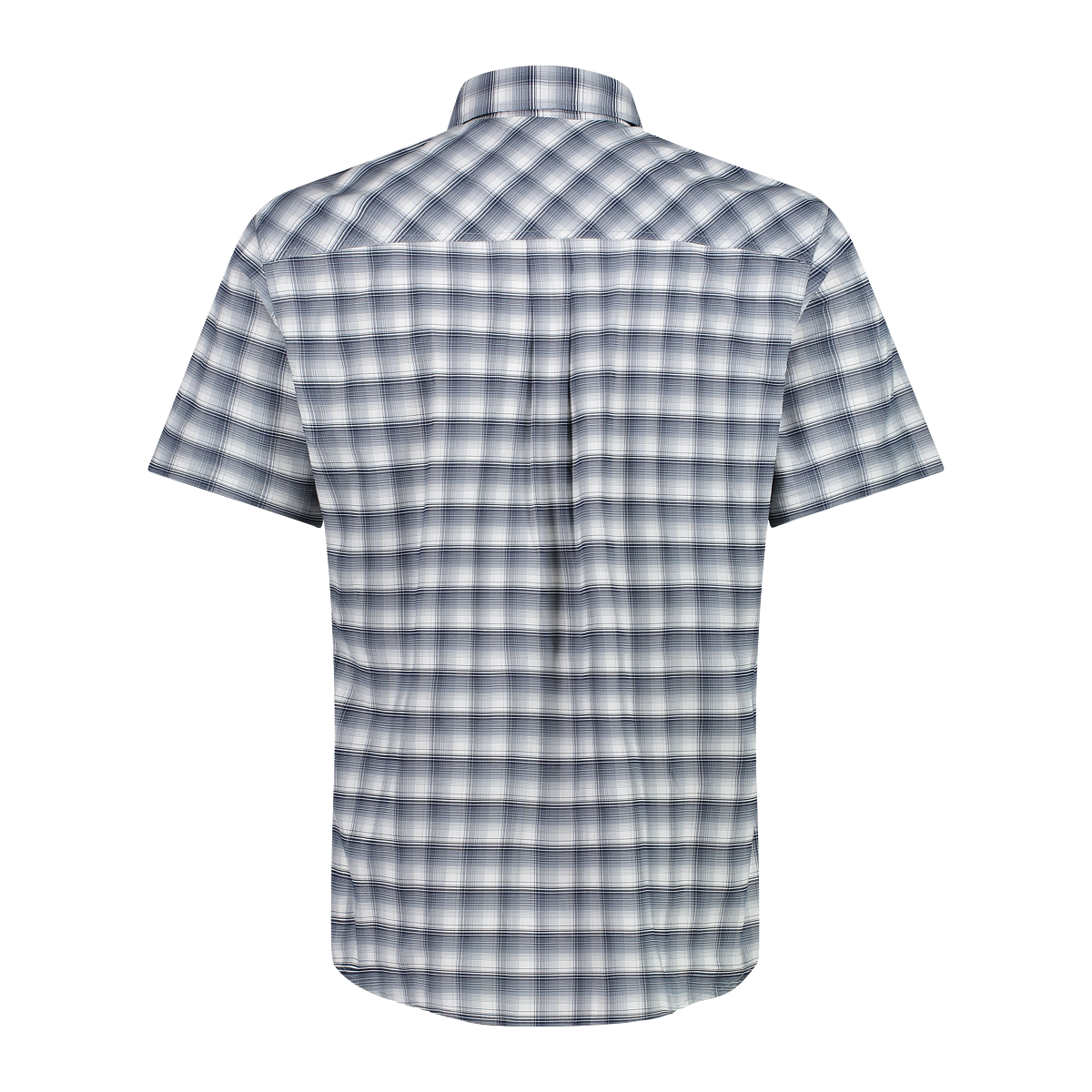 Camicia fantasia check maniche corte Uomo-31T7037-neverland-firenze