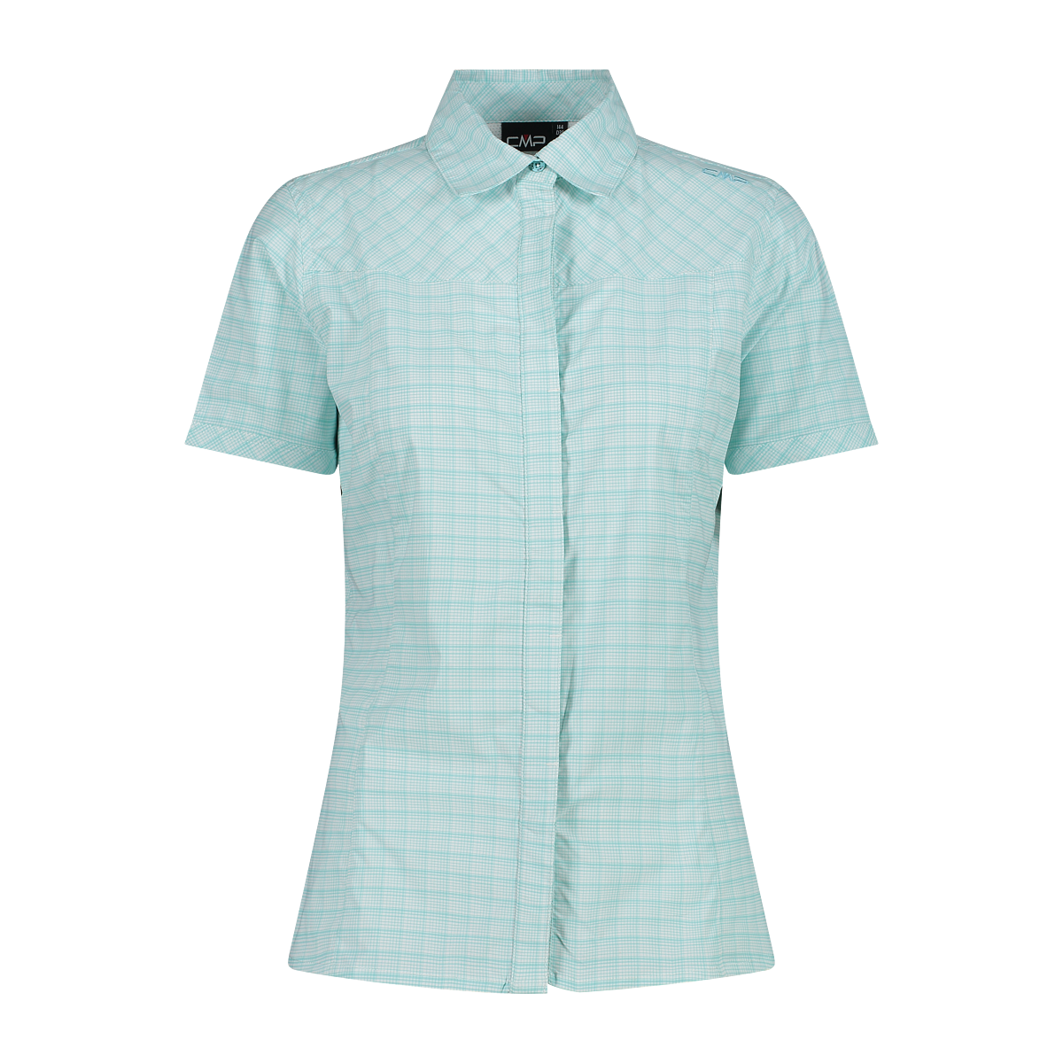 CMP Camicia fantasia check maniche corte Donna-31T7146-neverland-firenze