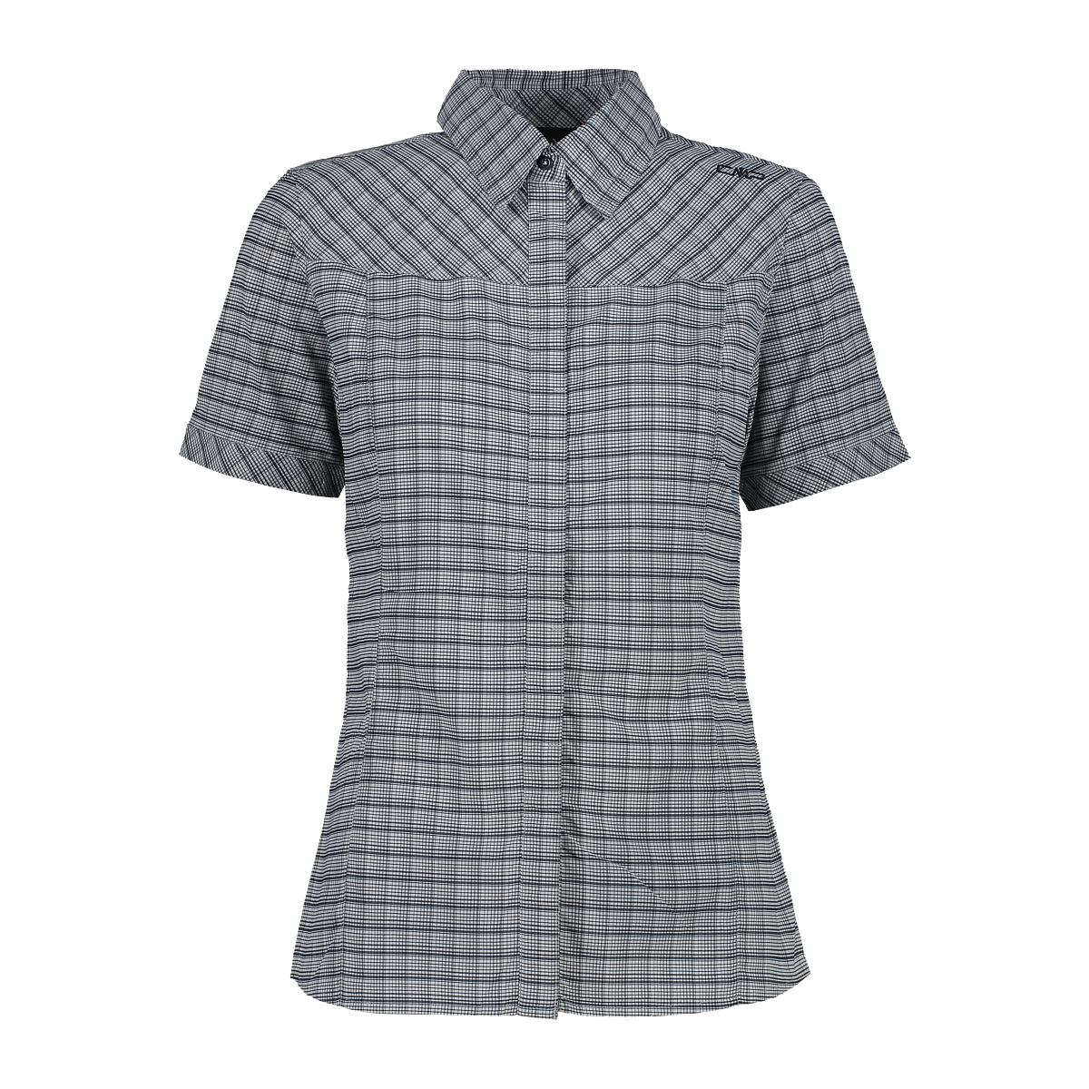 CMP Camicia fantasia check maniche corte Donna-31T7146-neverland-firenze