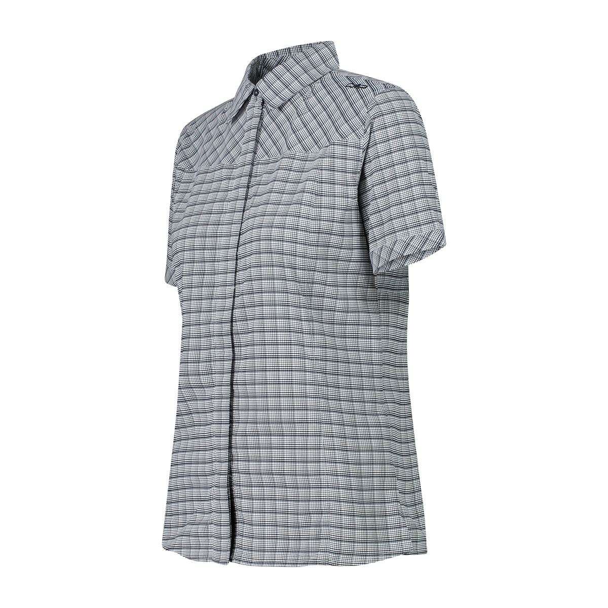 CMP Camicia fantasia check maniche corte Donna-31T7146-neverland-firenze