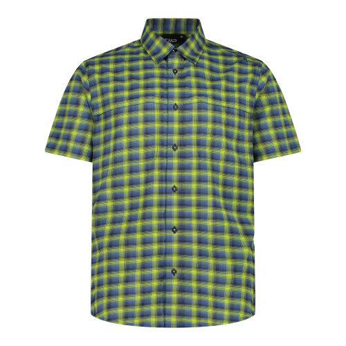 Camicia fantasia check maniche corte trekking Uomo - Neverland Firenze