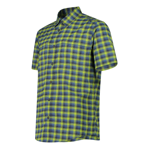 Camicia fantasia check maniche corte trekking Uomo - Neverland Firenze