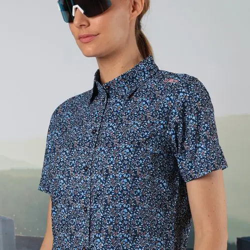 CMP Camicia fantasia check maniche corte da Trekking Donna - Neverland Firenze