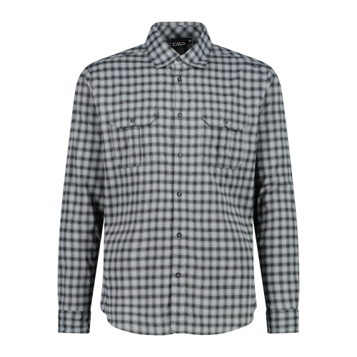 CMP Camicia a maniche lunghe con fantasia a quadri da Trekking Uomo - Neverland Firenze
