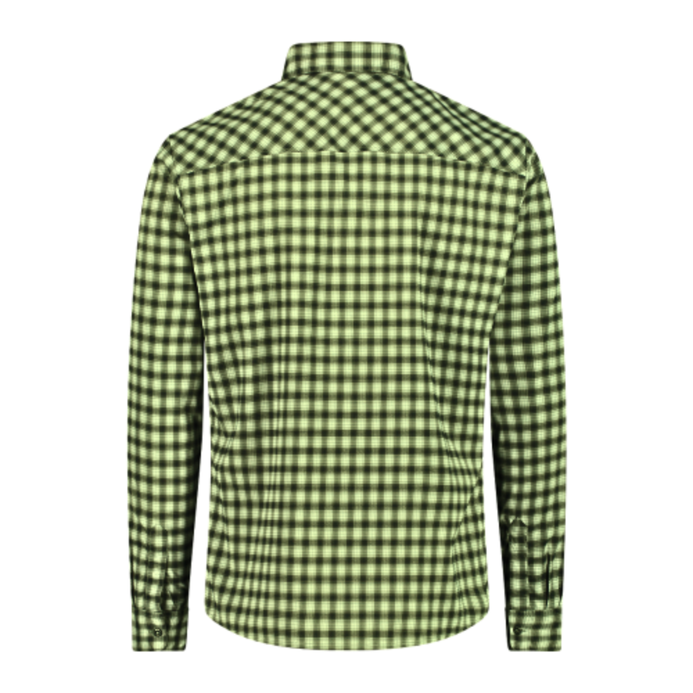 CMP Camicia a maniche lunghe con fantasia a quadri da Trekking Uomo - Neverland Firenze