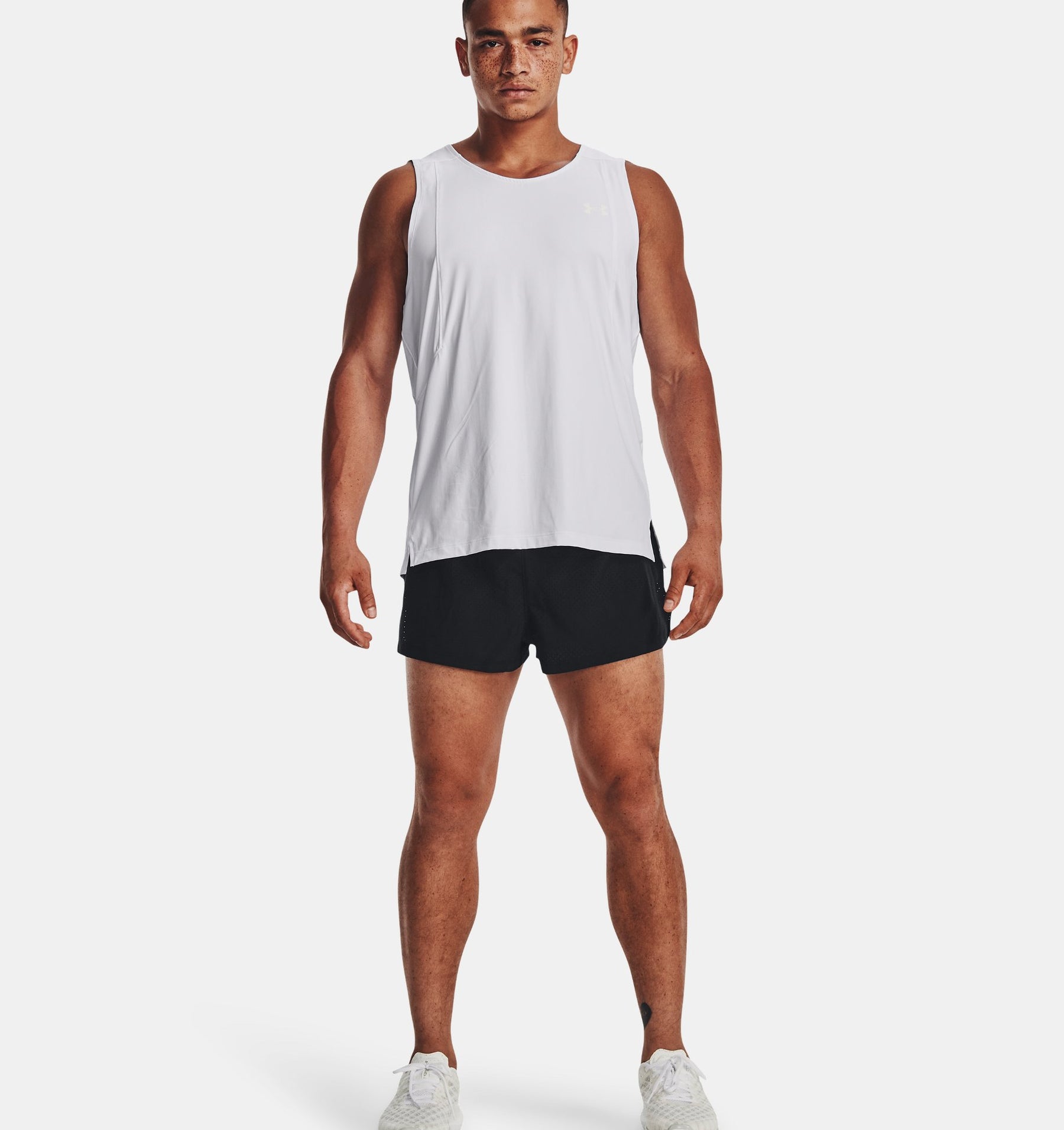 Under Shorts UA Launch Split Perf - Pantalocini da Running Uomo - Neverland Firenze