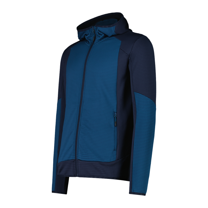 CMP Pile Grid Tech Fz con cappuccio da Trekking Uomo