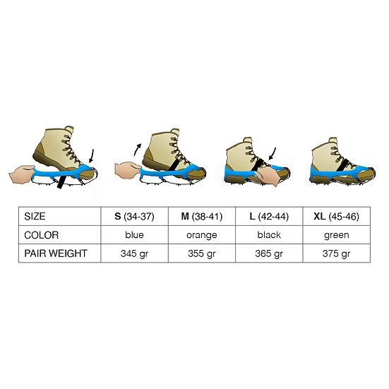 Fizan Crampons Ice/Snow - Ramponi da Trekking