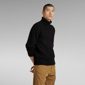 G-Star RAW ESSENTIAL TURTLE KNITTED SWEATER - Maglia Lifestyle Uomo - Neverland Firenze