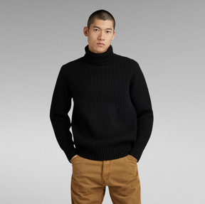 G-Star RAW ESSENTIAL TURTLE KNITTED SWEATER - Maglia Lifestyle Uomo - Neverland Firenze