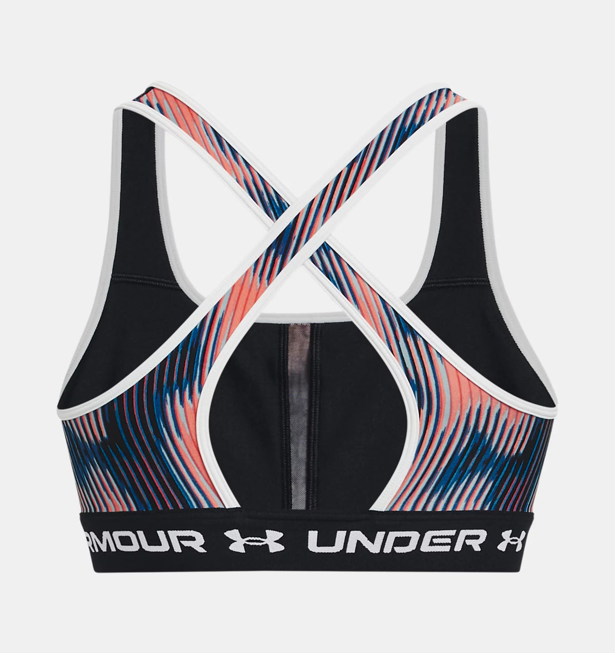 Under Armour Crossback Mid Print - Reggiseno Sportivo Donna