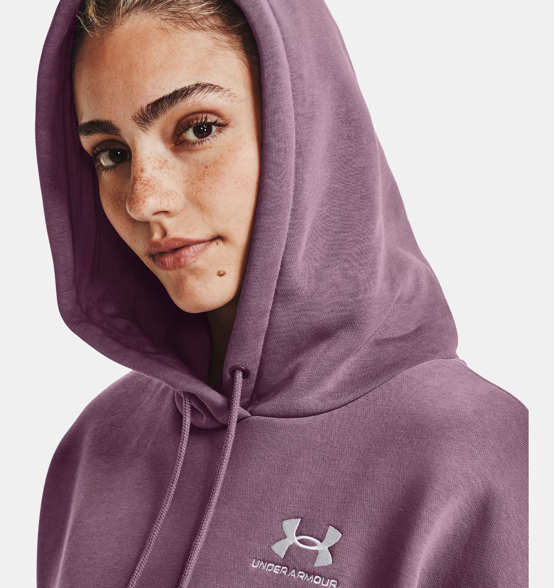 Under Armour Essential Fleece Oversized Felpa Allenamento Con