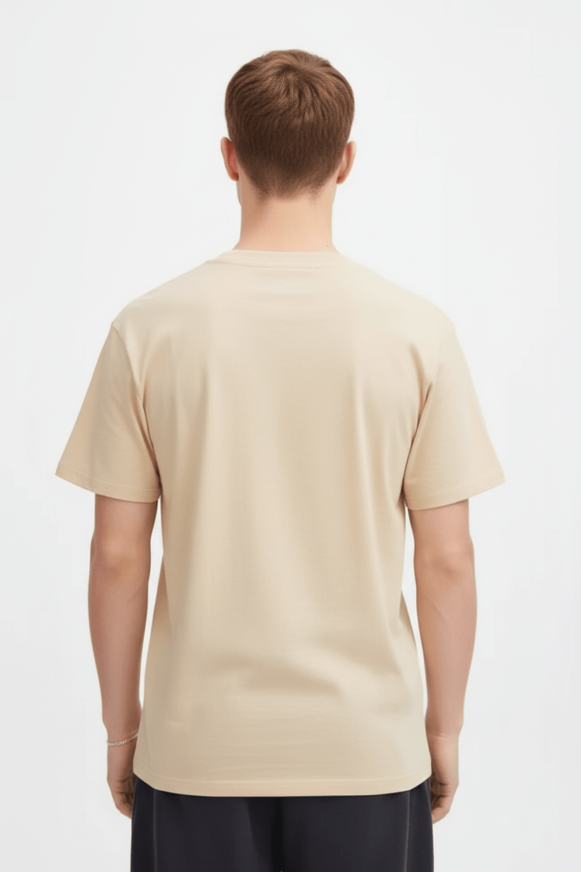 Beige T-shirt Back