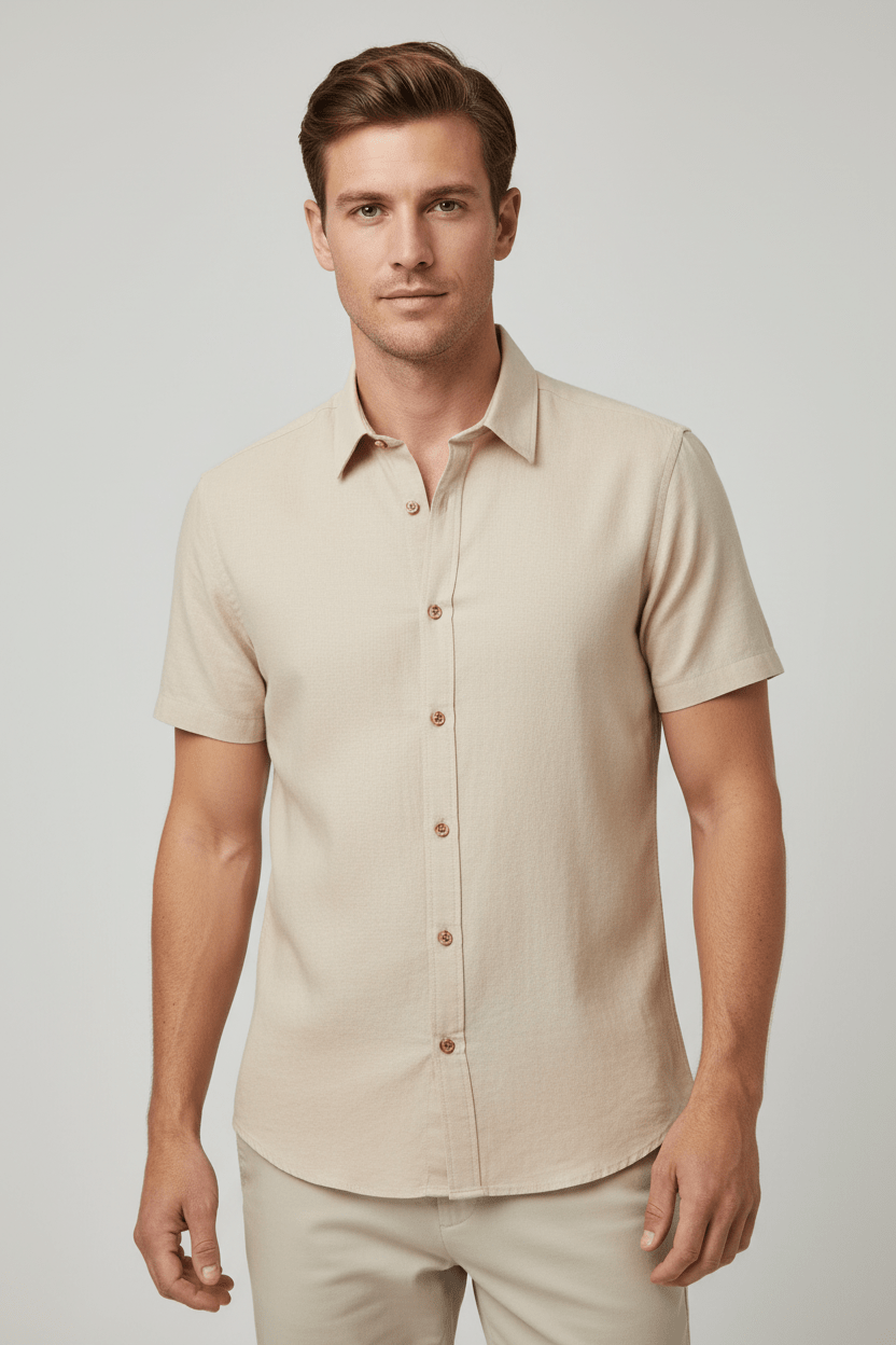 Camicia Beige - Fronte
