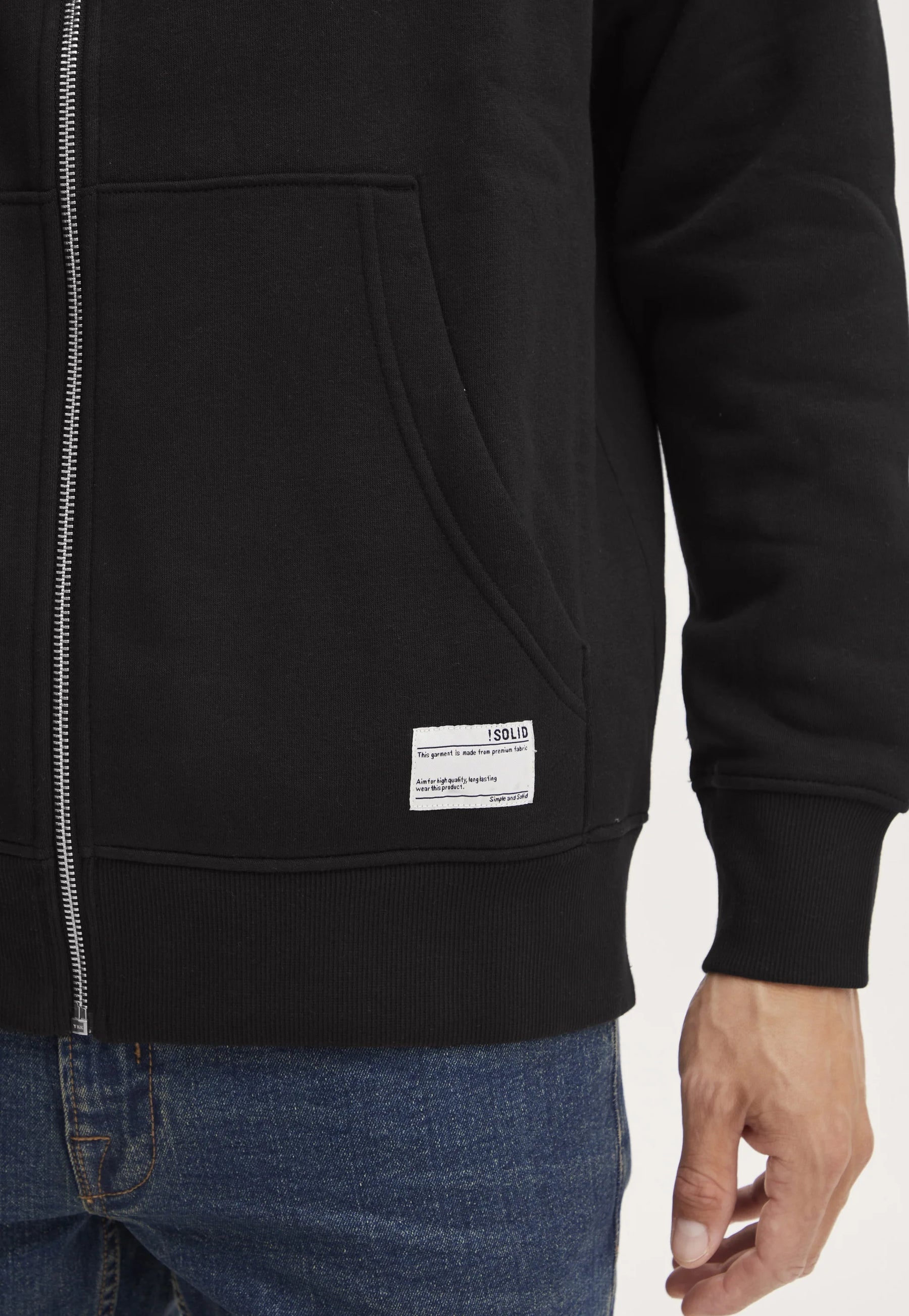 Solid Lenz Zipper SW - Felpa con Cappuccio Lifestyle Uomo