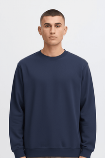 Felpa navy - Mezzobusto frontale
