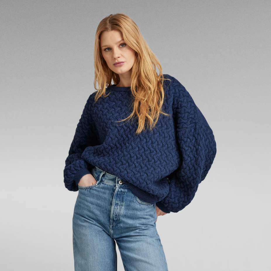 G-Star RAW Chunky Loose Boat Knit  - Maglione Lifestyle Donna - Neverland Firenze