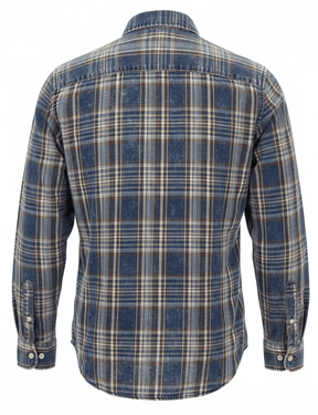 Camicia quadri indigo washed - retro