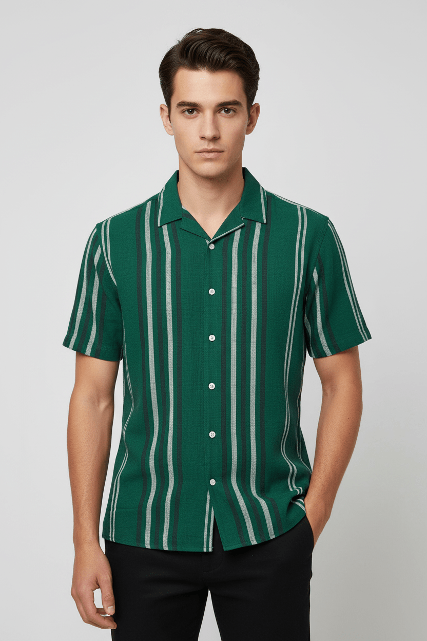 Mezzo busto fronte - verde scuro