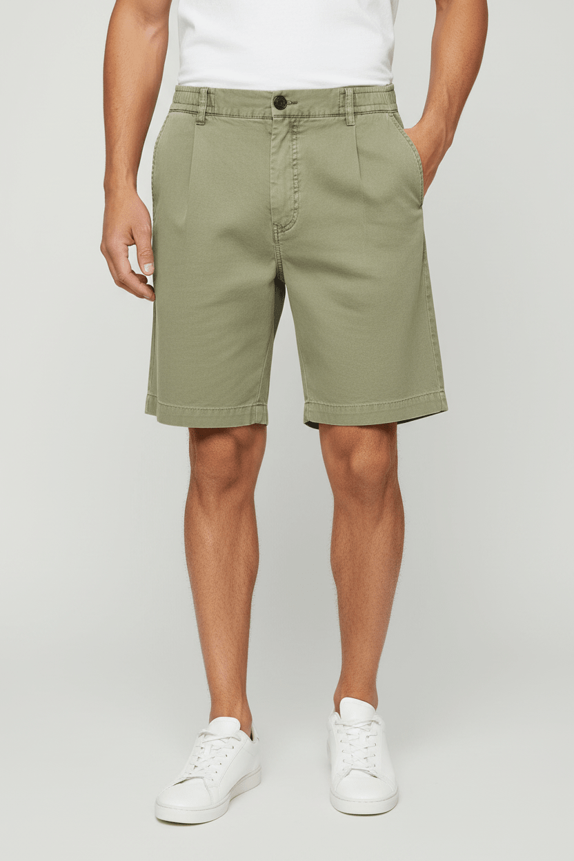 Shorts Verde Oliva - Fronte