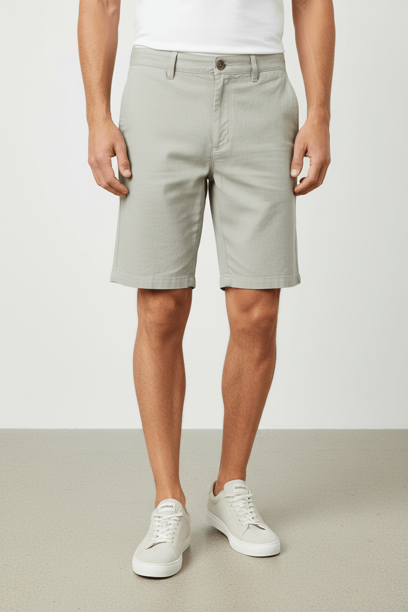 Solid Aurelius Shorts – Lino – Vista Frontale