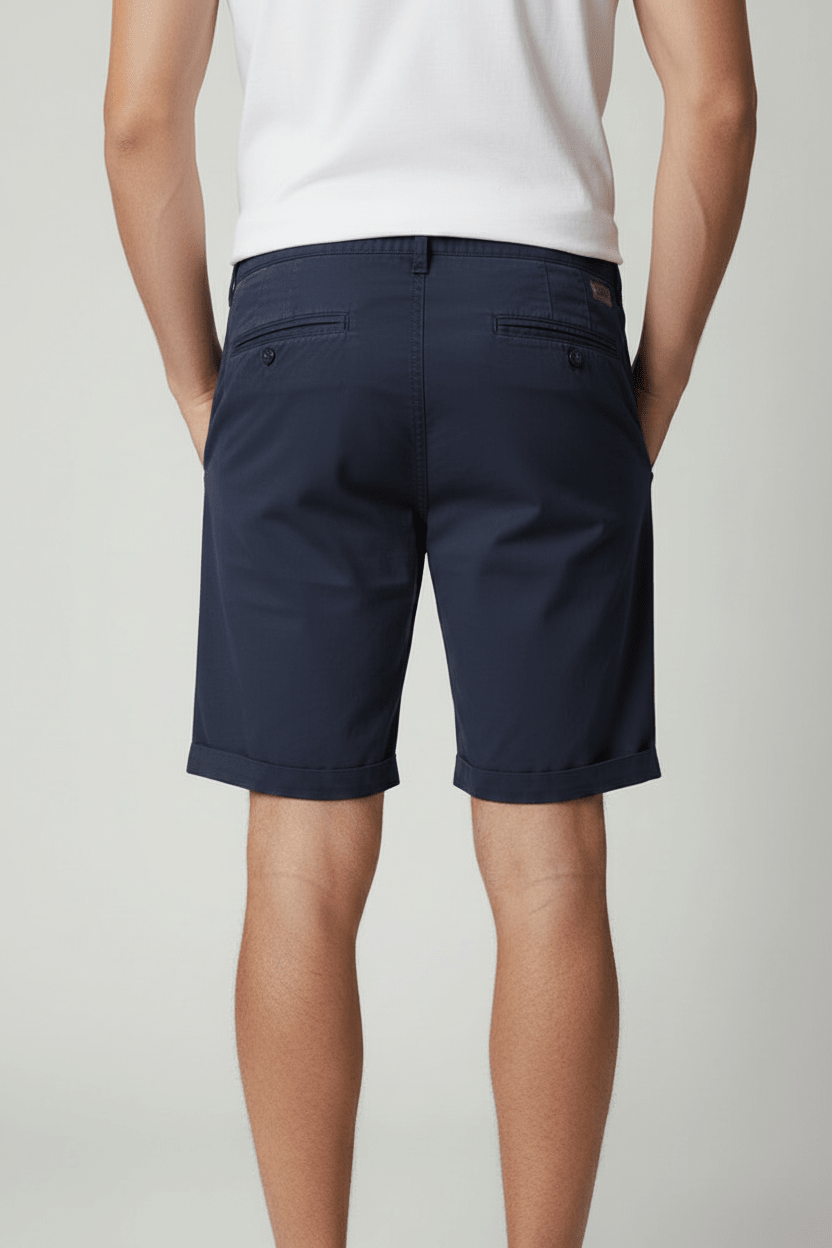 Solid Jim Bermuda Blu Scuro - Vista Posteriore