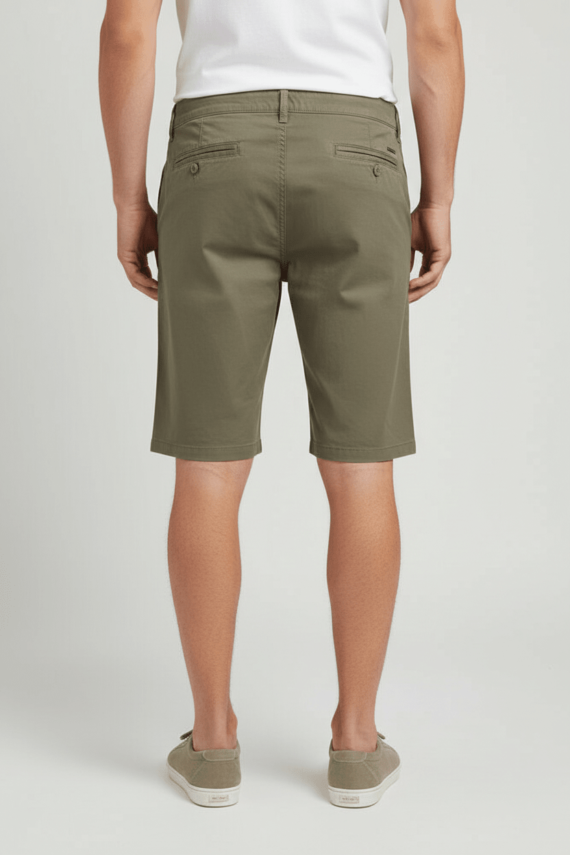 Solid Jim Bermuda Verde - Vista Posteriore