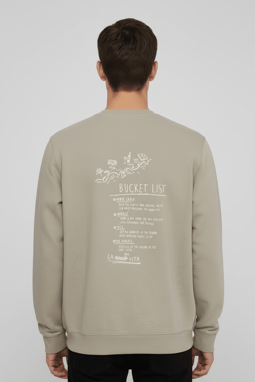 Sweatshirt back view