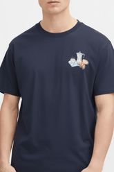 T-shirt fronte crop stretto