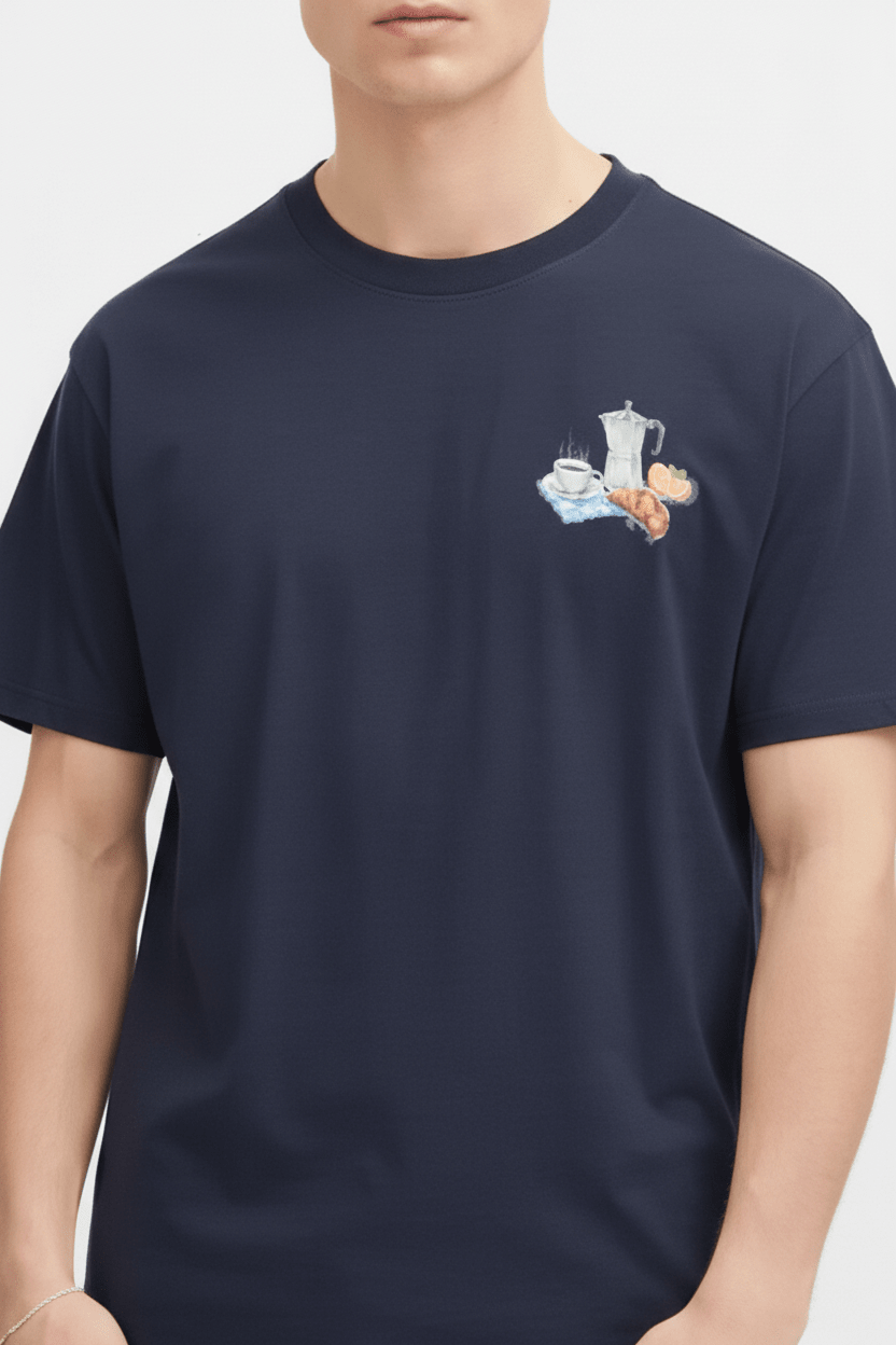 T-shirt fronte crop stretto