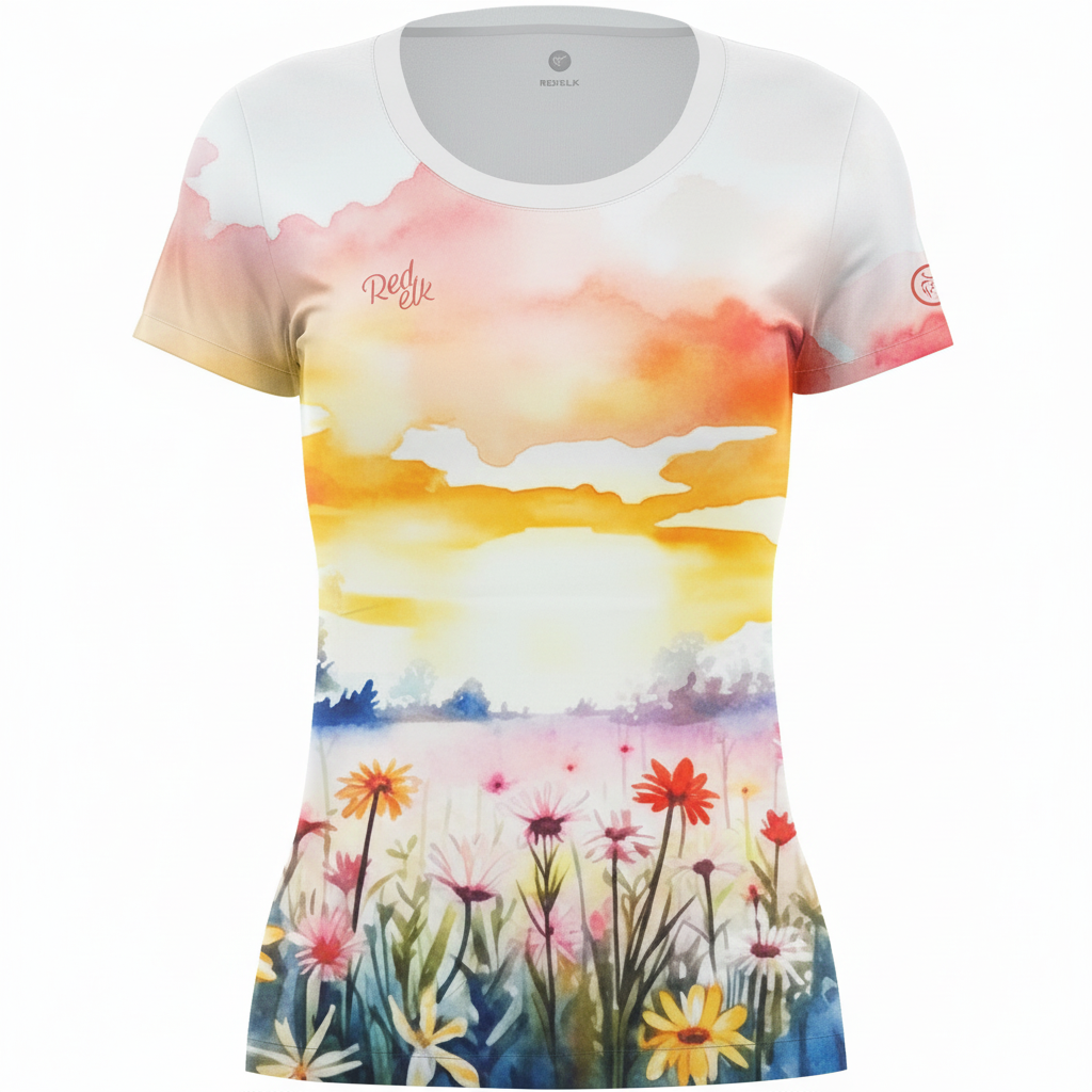 T-shirt RedElk Sunset Wildflower